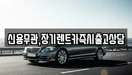 경기 구리시 사노동 장기렌트카 전문 신용무관,장기렌트카즉시출고상담