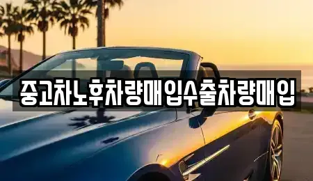 경기 부천시 소사구 소사본동 중고차매입 전문 중고차노후차량매입수출차량매입