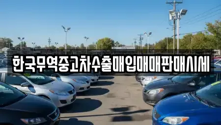경기 부천시 소사구 소사본동 중고차매입 전문 한국무역중고차수출매입매매판매시세