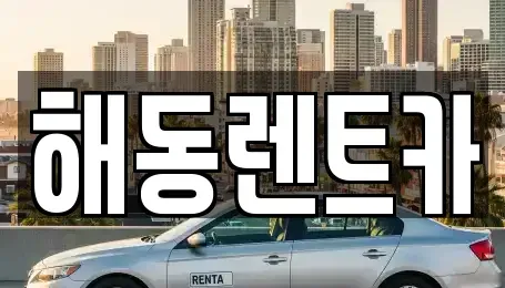 경기 부천시 원미구 역곡동 렌트카 전문 해동렌트카