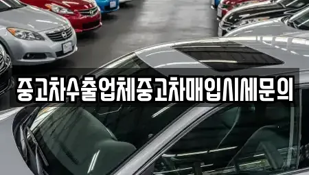 경기 성남시 수정구 중고차매입 전문 중고차수출업체중고차매입시세문의