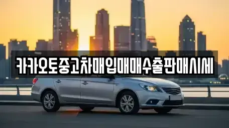 경기 수원시 팔달구 중고차매입 전문 카카오토중고차매입매매수출판매시세