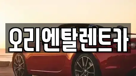 경기 안산시 단원구 고잔동 렌트카 전문 오리엔탈렌트카