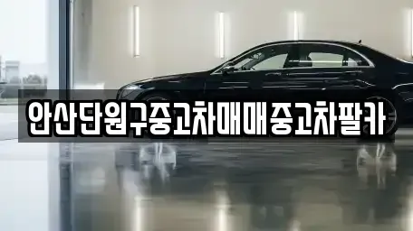 경기 안산시 단원구 고잔동 중고차매매 전문 안산단원구중고차매매중고차팔카