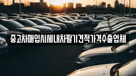 경기 안산시 단원구 고잔동 중고차매입 전문 중고차매입시세내차팔기견적가격수출업체