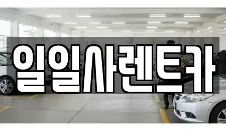 경기 안산시 단원구 선부동 렌트카 전문 일일사렌트카
