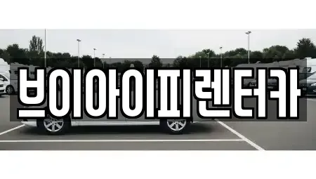 경기 파주시 와동동 렌트카 전문 브이아이피렌터카