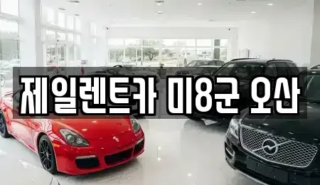 경기 평택시 신장동 렌트카 전문 제일렌트카 미8군 오산