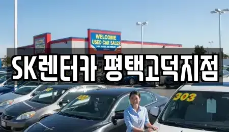 경기 평택시 신장동 장기렌트카 전문 SK렌터카 평택고덕지점