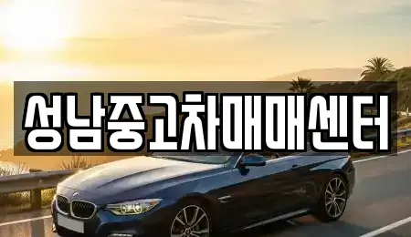 경기도 성남시 중고차 전문 성남중고차매매센터