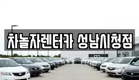 경기도 성남시 중원구 도촌동 단기렌트카 전문 차놀자렌터카 성남시청점