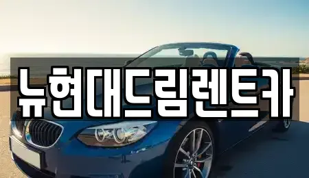 경기도 수원시 팔달구 매향동 렌트카 전문 뉴현대드림렌트카