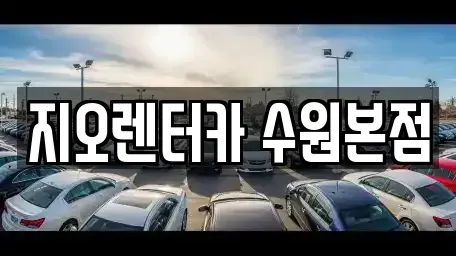 경기도 수원시 팔달구 팔달로3가 렌트카 전문 지오렌터카 수원본점