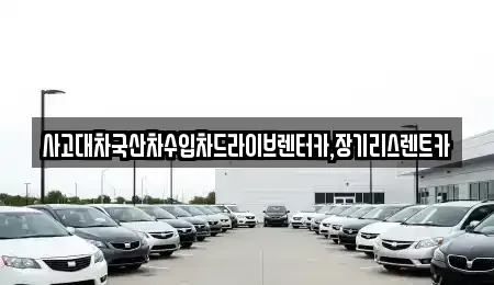 경기도 시흥시 도창동 렌트카 전문 사고대차국산차수입차드라이브렌터카,장기리스렌트카
