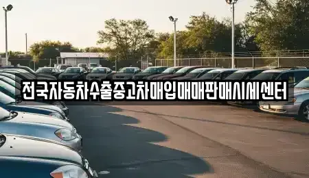 경기도 안산시 중고차매입 전문 전국자동차수출중고차매입매매판매시세센터