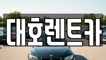 경기도 안성시 석정동 렌트카 전문 대호렌트카