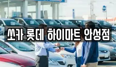 경기도 안성시 석정동 렌트카 전문 쏘카 롯데 하이마트 안성점
