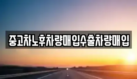경기도 안성시 석정동 중고차 전문 중고차노후차량매입수출차량매입