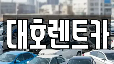 경기도 안성시 창전동 렌트카 전문 대호렌트카