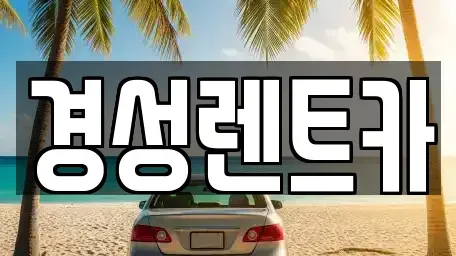 경기도 양주시 덕정동 렌트카 전문 경성렌트카