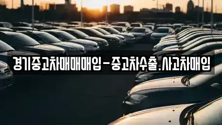 경기도 양주시 덕정동 중고차매입 전문 경기중고차매매매입-중고차수출.사고차매입
