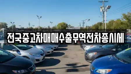 경기도 오산시 지곶동 중고차매매 전문 전국중고차매매수출무역전차종시세