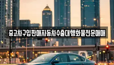 경기도 용인시 기흥구 청덕동 중고차 전문 중고차구입판매자동차수출대행화물전문매매