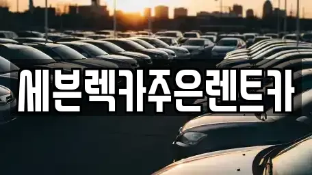 경기도 용인시 처인구 남동 렌트카 전문 세븐렉카주은렌트카