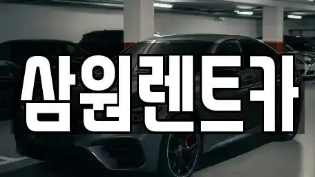 경기도 하남시 창우동 렌트카 전문 삼원렌트카