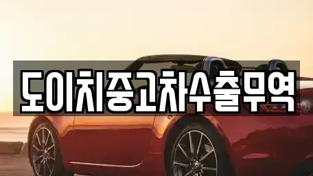경기도 하남시 창우동 중고차 전문 도이치중고차수출무역
