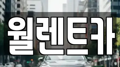 경기도 화성시 우정읍 렌트카 전문 월렌트카