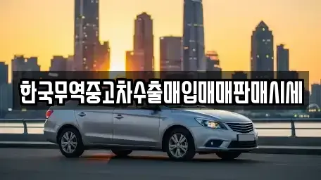 경남 고성군 대가면 중고차매입 전문 한국무역중고차수출매입매매판매시세