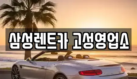 경남 고성군 렌트카 전문 삼성렌트카 고성영업소