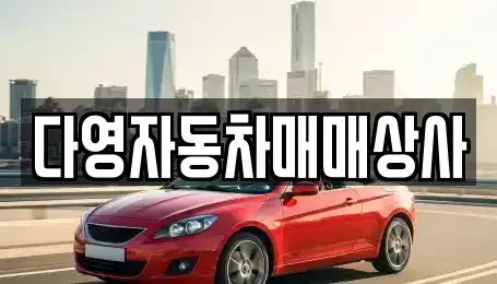 경남 고성군 중고차매매 전문 다영자동차매매상사