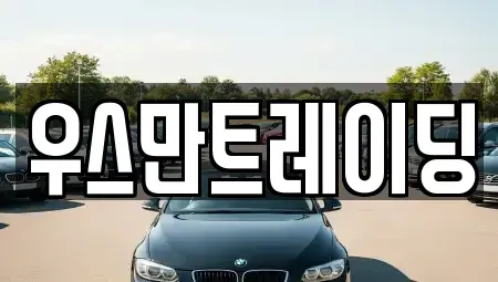 경남 김해시 내동 중고차매매 전문 우스만트레이딩