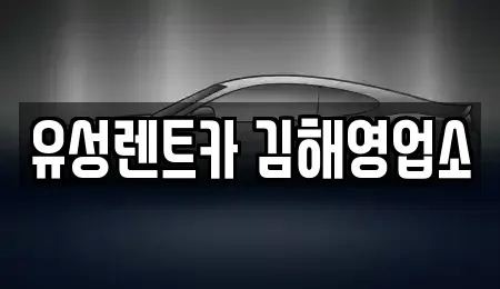 경남 김해시 삼정동 렌트카 전문 유성렌트카 김해영업소