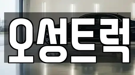 경남 양산시 산막동 중고차매매 전문 오성트럭