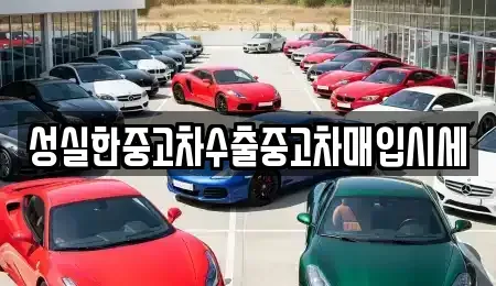 경남 진주시 상봉동 중고차매입 전문 성실한중고차수출중고차매입시세