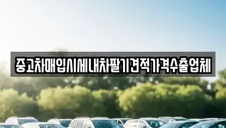 경남 창녕군 창녕읍 중고차 전문 중고차매입시세내차팔기견적가격수출업체