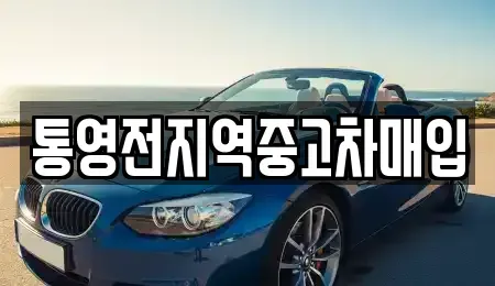 경남 통영시 도천동 중고차 전문 통영전지역중고차매입