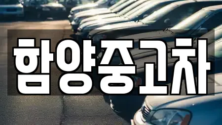 경남 함양군 병곡면 중고차 전문 함양중고차