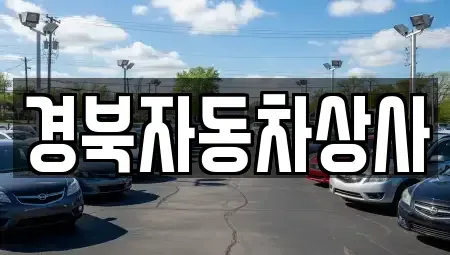 경북 구미시 거의동 중고차매매 전문 경북자동차상사
