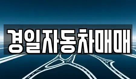 경북 구미시 거의동 중고차매매 전문 경일자동차매매