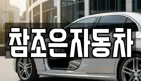 경북 상주시 신봉동 중고차 전문 참조은자동차