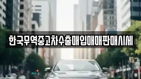 경북 상주시 신봉동 중고차매입 전문 한국무역중고차수출매입매매판매시세
