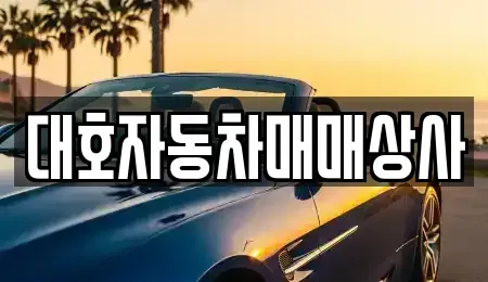 경북 상주시 헌신동 중고차 전문 대호자동차매매상사