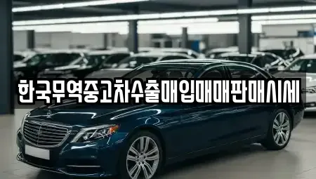 경북 안동시 이천동 중고차매입 전문 한국무역중고차수출매입매매판매시세