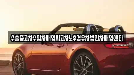 경북 청도군 이서면 중고차매입 전문 수출중고차수입차매입사고차노후경유차법인차매입센타