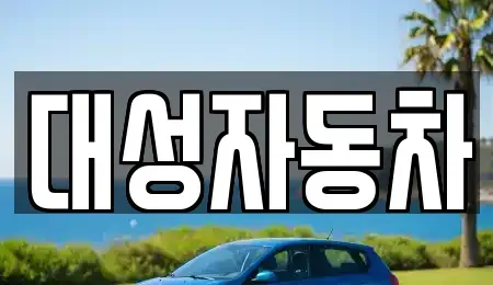 경상남도 거제시 수월동 중고차 전문 대성자동차