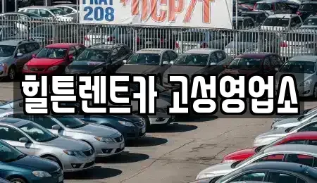 경상남도 고성군 거류면 렌트카 전문 힐튼렌트카 고성영업소